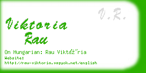 viktoria rau business card